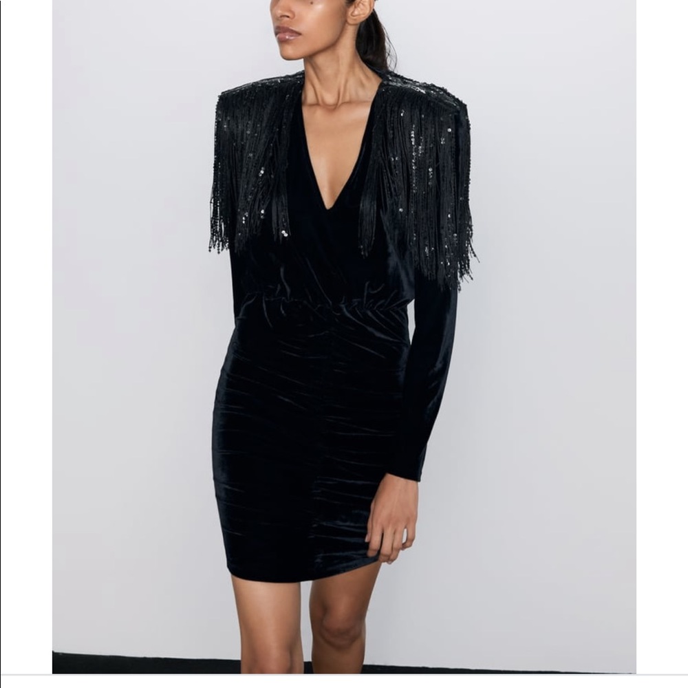 Zara black dress